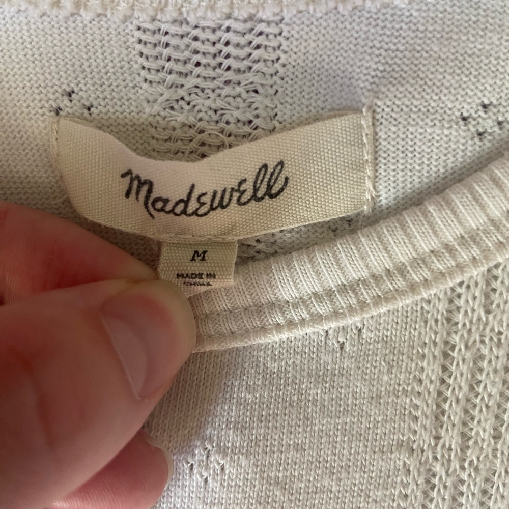 Madewell White Women’s Shirt Size Medium - Picture 6 of 11